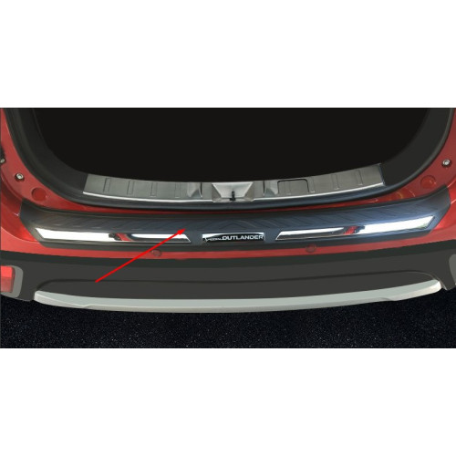 Накладка на задний бампер Mitsubishi Outlander 2015-2017